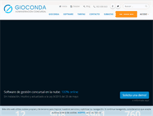 Tablet Screenshot of giocondaonline.com